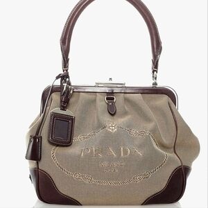PRADA Canapa Logo Handbag *ORIG DUSTBAG* *AUTHENTICATION CARD* *EXTRA KEY*